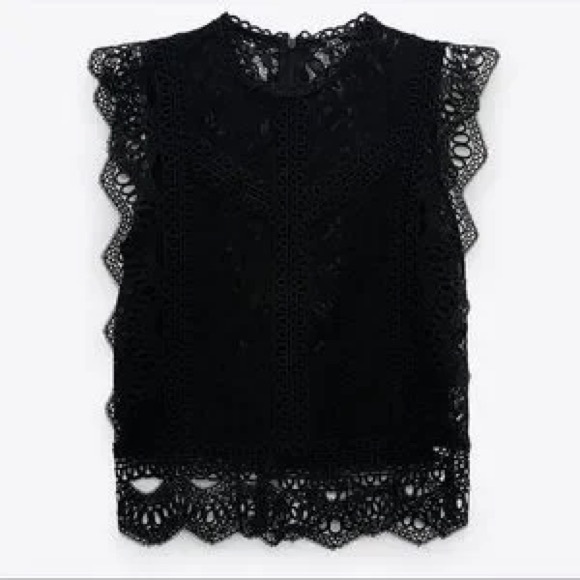 Zara Lace Shell Top - Picture 2 of 2